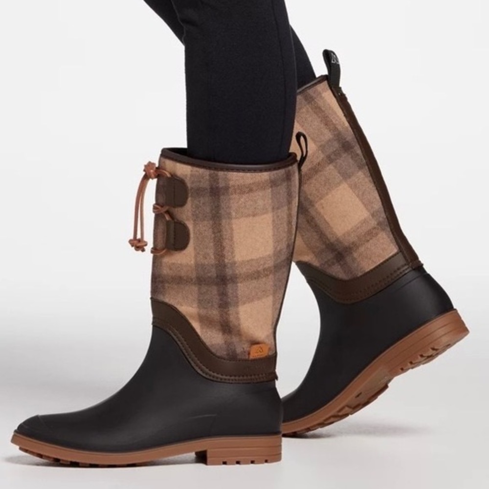 Alpine Design x Kamik Womens Waterproof Tan Plaid Flannel Hazel Winter Boots 10